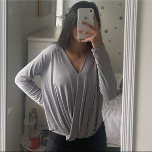 Cute grey formal top
